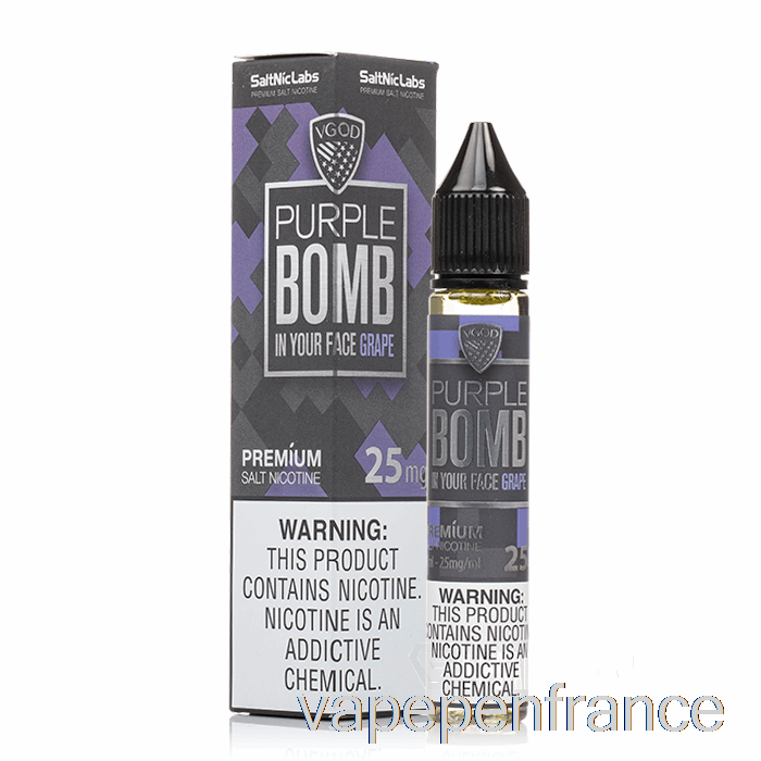 Bombe Violette - Sels Vgod - Stylo Vape 30 Ml 25 Mg